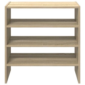 Schoenenrekken 2 st stapelbaar 60x30x30,5 cm sonoma eikenkleur 4