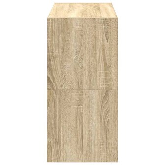 Schoenenrekken 2 st stapelbaar 60x30x30,5 cm sonoma eikenkleur 5
