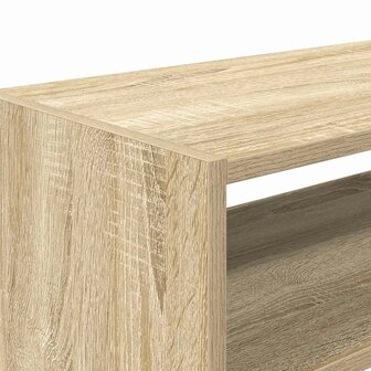 Schoenenrekken 2 st stapelbaar 60x30x30,5 cm sonoma eikenkleur 7
