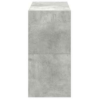 Schoenenrekken 2 st stapelbaar 60x30x30,5 cm betongrijs 5