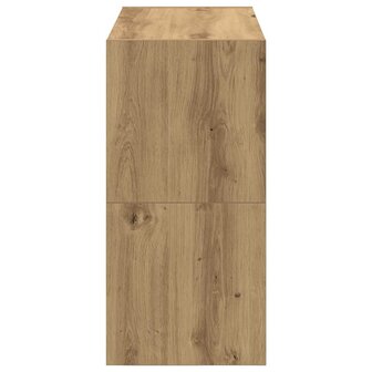 Schoenenrekken 2 st stapelbaar 60x30x30,5 cm artisanaal eiken 5