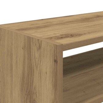 Schoenenrekken 2 st stapelbaar 60x30x30,5 cm artisanaal eiken 7