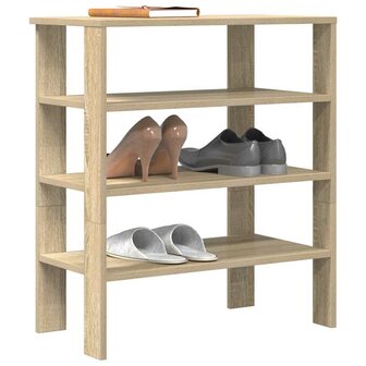 Schoenenrek 61x32x70 cm bewerkt hout sonoma eikenkleurig 1