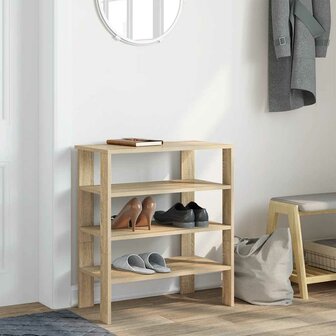 Schoenenrek 61x32x70 cm bewerkt hout sonoma eikenkleurig 3