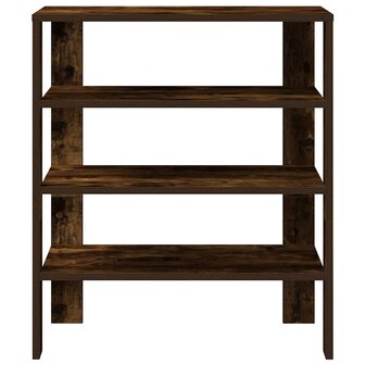 Schoenenrek 61x32x70 cm bewerkt hout gerookt eikenkleurig 4