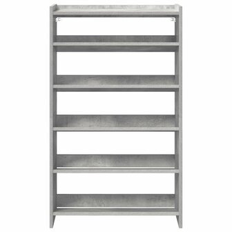 Schoenenrek 60x25x81 cm bewerkt hout betongrijs 4