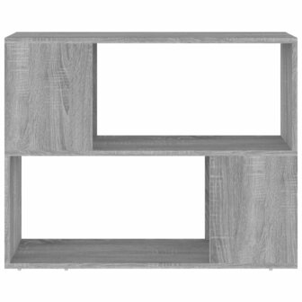 Boekenkast/kamerscherm 80x24x63 cm grijs sonoma eikenkleurig 5