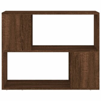 Boekenkast/kamerscherm 80x24x63 cm bruin eikenkleur 5