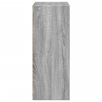 Boekenkast 60x30x77 cm bewerkt hout grijs sonoma eikenkleurig 5