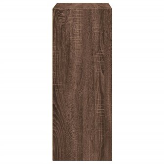 Boekenkast 60x30x77 cm bewerkt hout bruin eikenkleurig 5