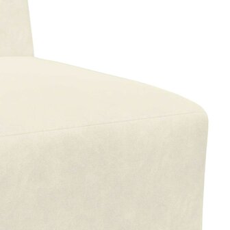 Fauteuil 55 cm fluweel cr&egrave;mekleurig 7