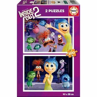 Puzzel Educa Inside Out 2 2 x 100 Onderdelen 1