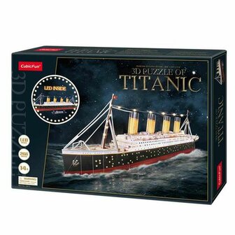 Houten Kinderpuzzel CubicFun Titanic 3D 266 Onderdelen 1