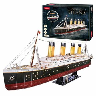 Houten Kinderpuzzel CubicFun Titanic 3D 266 Onderdelen 3