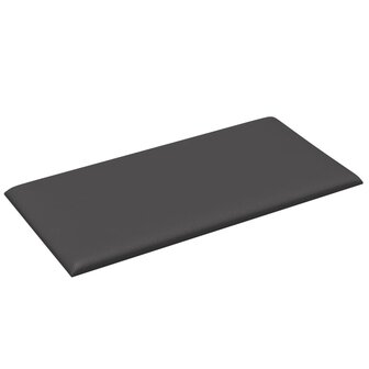 Wandpanelen 12 st 2,16 m&sup2; 60x30 cm kunstleer grijs 5