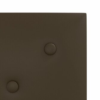 Wandpanelen 12 st 1,08 m&sup2; 30x30 cm kunstleer bruin 6