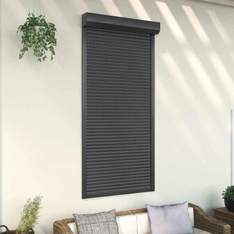Rolluik 100x210 cm aluminium antracietkleurig 1