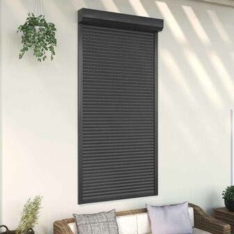 Rolluik 110x220 cm aluminium antracietkleurig 1