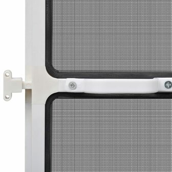 Hordeur met scharnieren 120x240 cm wit 7