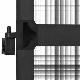 Hordeur met scharnieren 100x215 cm antraciet 7