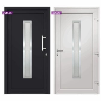 Voordeur 98x208 cm antraciet 6