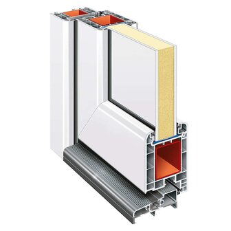 Voordeur 108x200 cm PVC wit 6