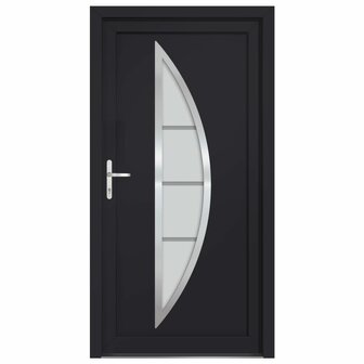 Voordeur 98x208 cm PVC antracietkleurig 3