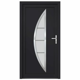 Voordeur 108x208 cm PVC antracietkleurig 3