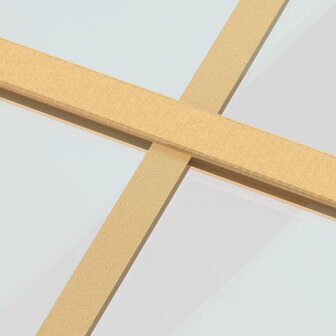 Schuifdeur 102,5x205 cm helder ESG-glas en aluminium goudkleur 6