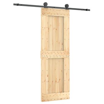 Schuifdeur met beslag 70x210 cm massief grenenhout 2