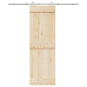 Schuifdeur onderdelenset 183 cm roestvrij staal zilverkleurig 1