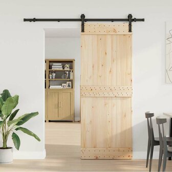 Doos met onderdelen voor schuifdeur 183 cm staal zwart 3