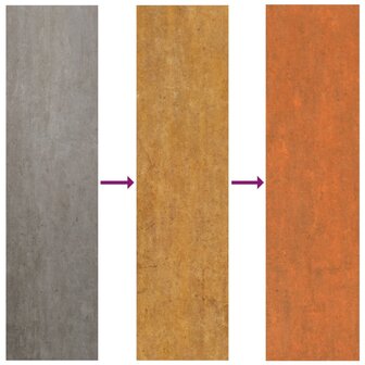Dakpanelen 12 st 60x44 cm cortenstaal roestig 6