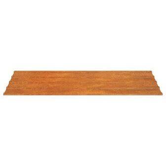 Dakpanelen 12 st 80x44 cm cortenstaal roestig 5