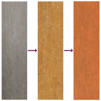 Dakpanelen 12 st 100x44 cm cortenstaal roestig 6