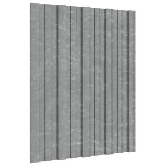 Dakpanelen 36 st 60x45 cm gegalvaniseerd staal zilverkleurig 3