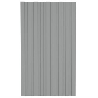 Dakpanelen 36 st 80x45 cm gegalvaniseerd staal grijs 2