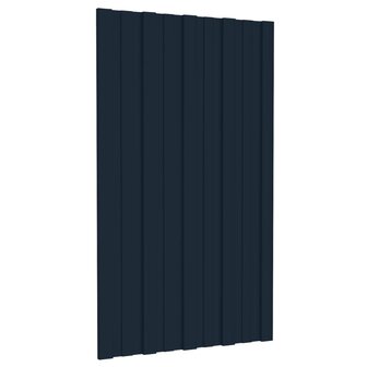 Dakpanelen 12 st 80x45 cm gegalvaniseerd staal antracietkleurig 3