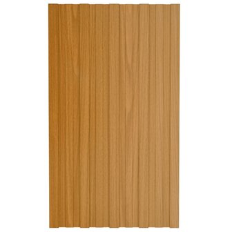 Dakpanelen 12 st 80x45 cm gegalvaniseerd staal lichthoutkleurig 2