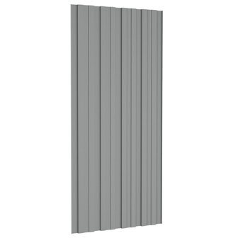 Dakpanelen 36 st 100x45 cm gegalvaniseerd staal grijs 5