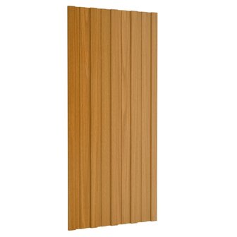 Dakpanelen 12 st 100x45 cm gegalvaniseerd staal lichthout 3