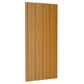 Dakpanelen 36 st 100x45 cm gegalvaniseerd staal lichthout 4