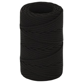 Werktouw 2 mm 50 m polyester zwart 2