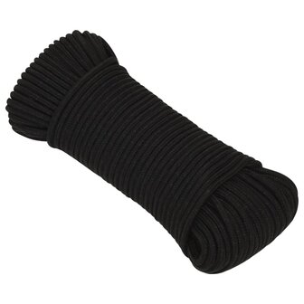 Werktouw 3 mm 250 m polyester zwart 2