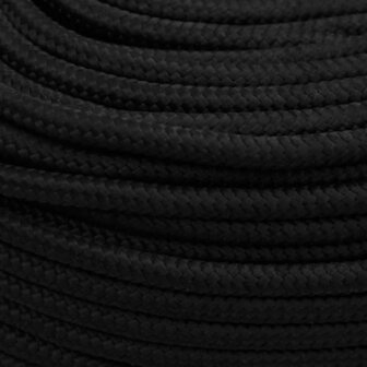 Werktouw 10 mm 50 m polyester zwart 4