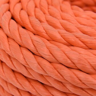 Werktouw 12 mm 25 m polypropeen oranje 4