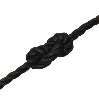Werktouw 12 mm 50 m polypropeen zwart 5