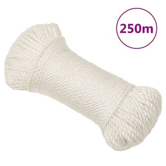 Werktouw 6 mm 250 m polypropeen wit 1