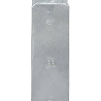 Grondankers 6 st 7x6x60 cm gegalvaniseerd staal zilverkleurig 4