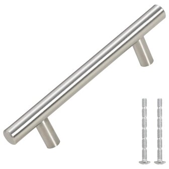 Handvatten 10 st 96 mm roestvrij staal zilverkleurig 3